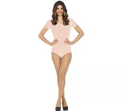 Body o Maillot Beige manga corta para mujer