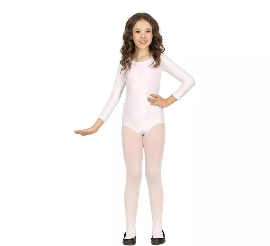 Translation missing: it.Body o Maillot Blanco manga larga para niños