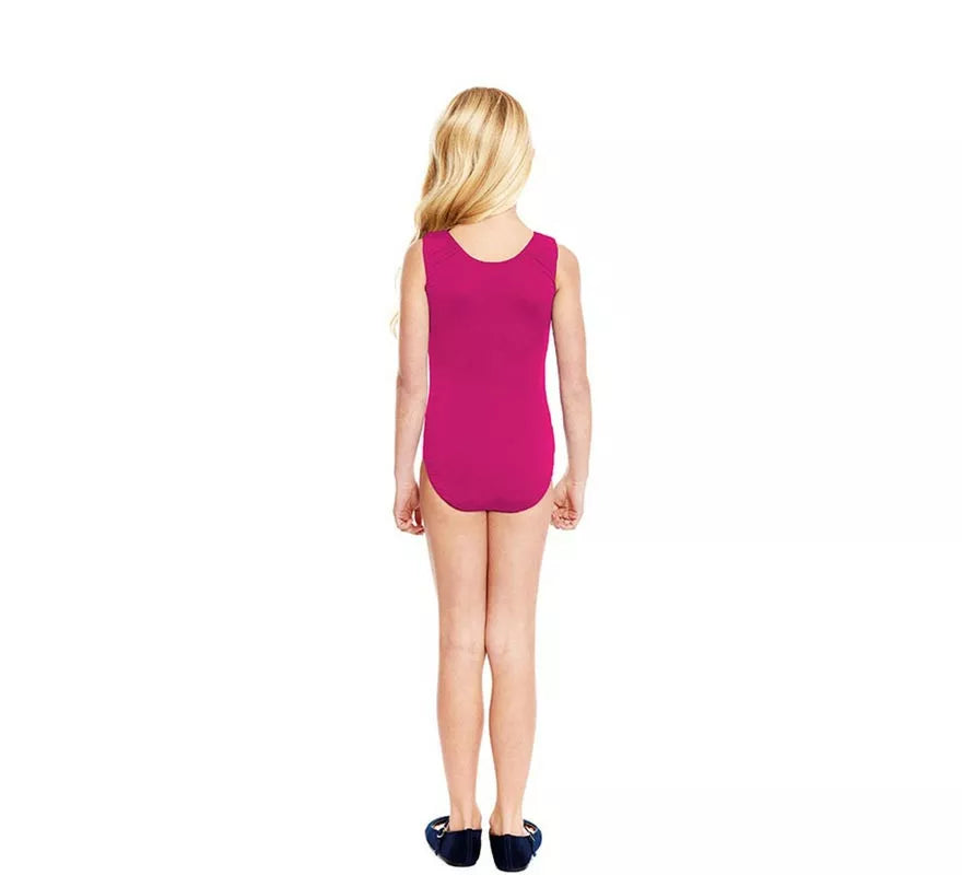 Translation missing: es.Body o Maillot con tirante ancho fucsia para niña