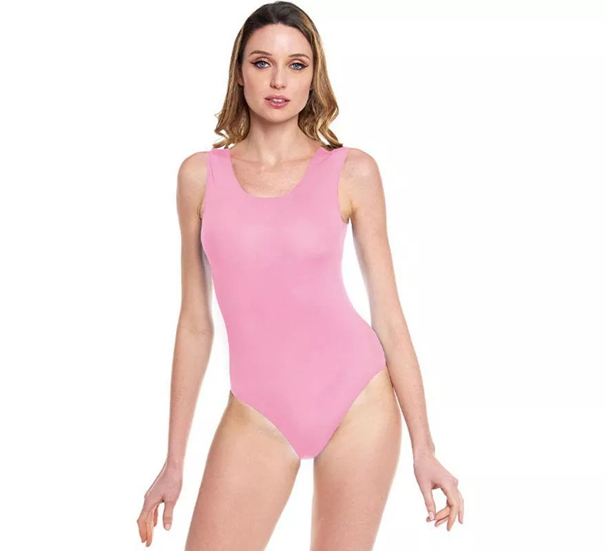 Translation missing: it.Body o Maillot con tirante ancho rosa para mujer
