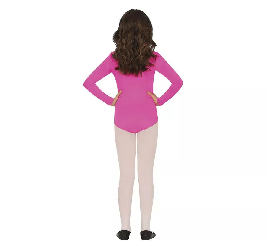 Translation missing: it.Body o Maillot Fucsia manga larga para niños