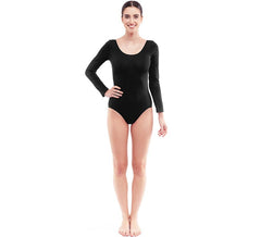 Body nero a maniche lunghe o maglia da donna