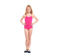 Body o Maillot Punto con tirantes fucsia para niña
