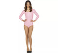 Body o Maillot Rosa manga larga para mujer