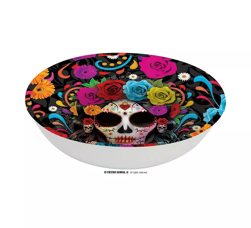 Translation missing: es.Bol Catrina colorida de plástico de 32 cm