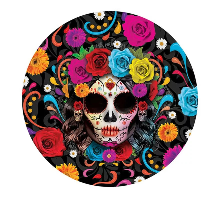 Translation missing: it.Bol Catrina colorida de plástico de 32 cm