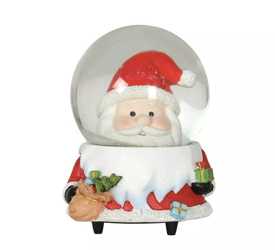 Translation missing: it.Bola de Agua Cara Papá Noel con Música 15 cm