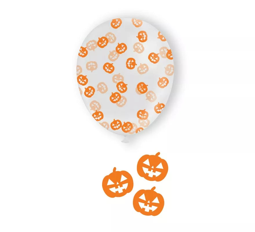 Translation missing: it.Bolsa 10 Globos con Confeti Calabaza