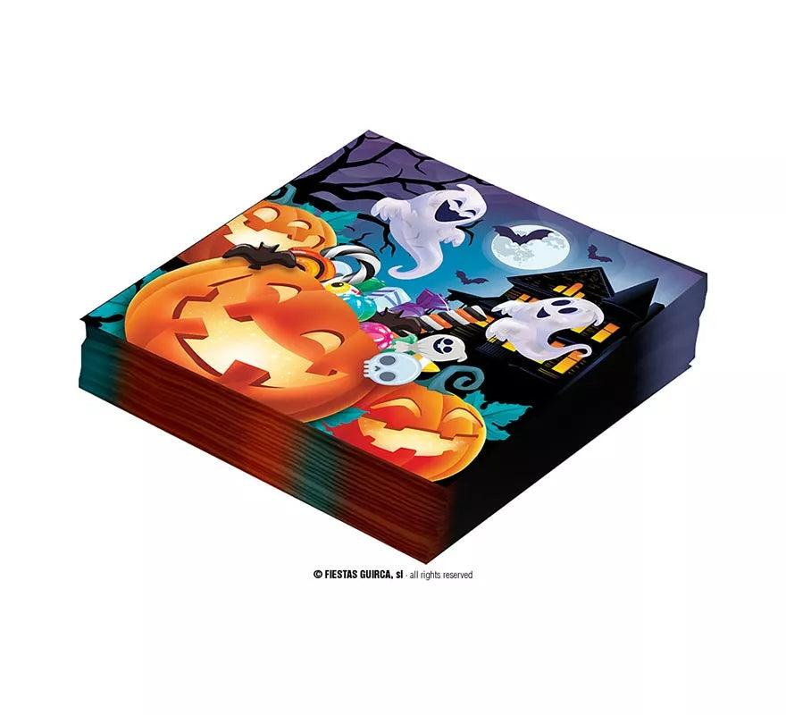 Translation missing: es.Pack de 12 Servilletas Calabazas de 33x33 cm