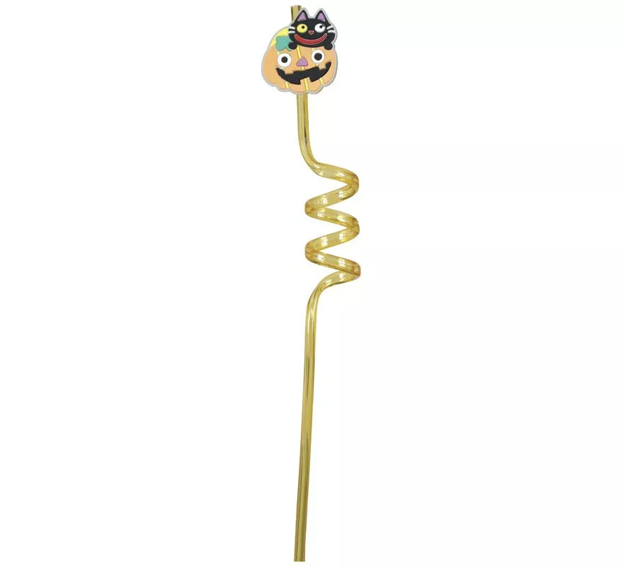 Bolsa 4 Pajita Halloween de 27 cm