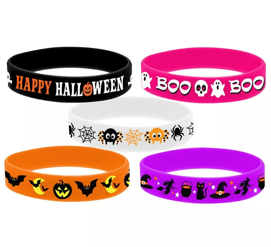 Translation missing: it.Bolsa 5 Pulseras Silicona para Halloween