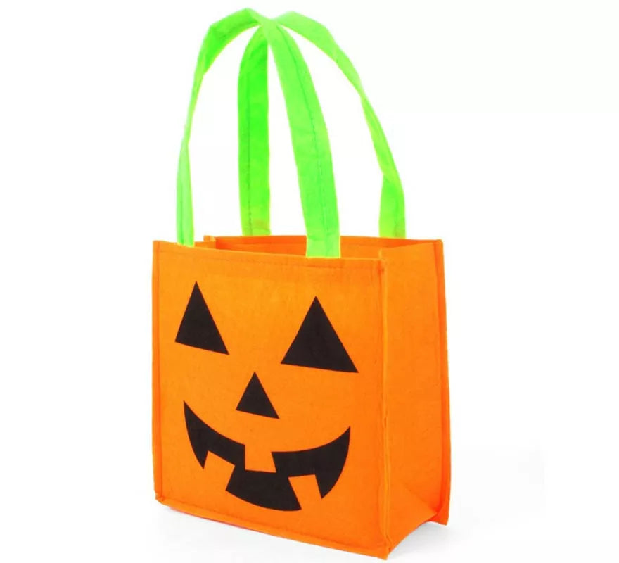 Translation missing: it.Bolsa Calabaza happy de fieltro de 17,5x7,5x30 cm