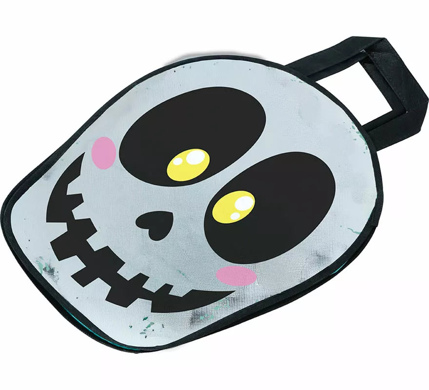 Bolsa Calavera Metalizada de 36x28 cm