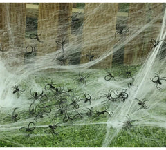 Borsa con 25 piccoli ragni per decorare Halloween