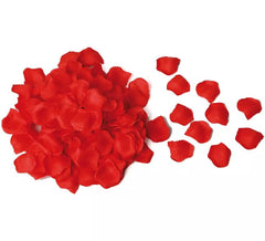 Sacchetto con 250 petali rossi in tessuto