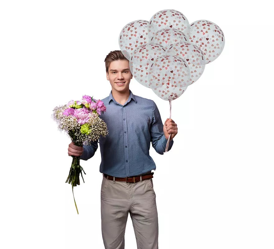 Translation missing: it.Bolsa de 10 Globos con Corazones