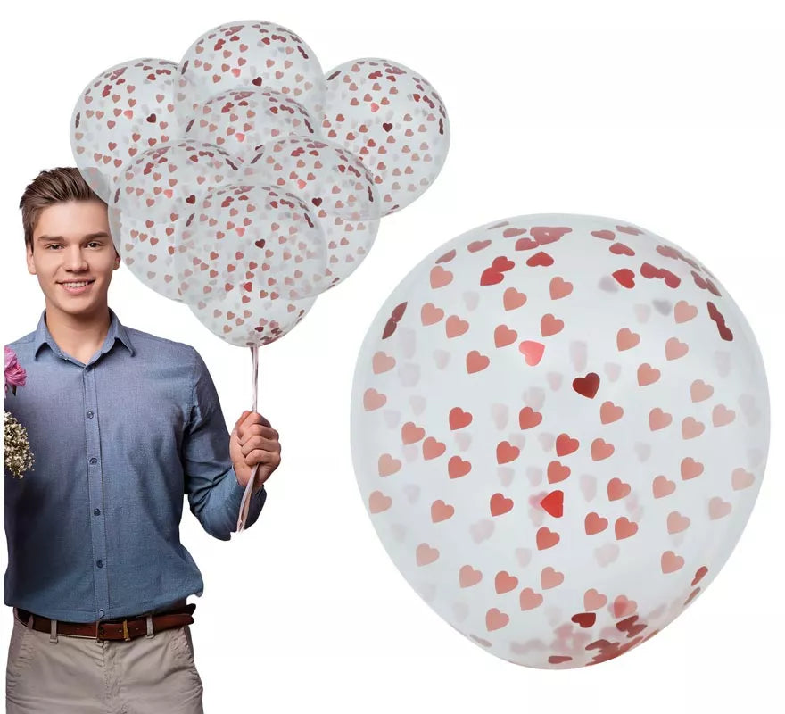 Translation missing: it.Bolsa de 10 Globos con Corazones