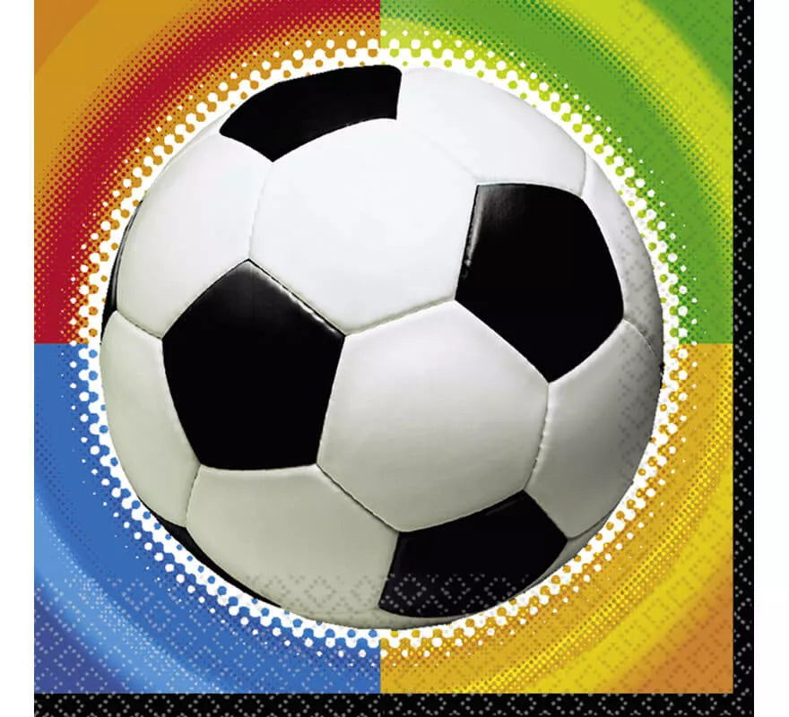 Translation missing: it.Bolsa de 16 Servilletas Championship Soccer de 33x33 cm