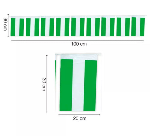 Bolsa de 50 mts. bandera Andaluza de plástico de 20x30 cm