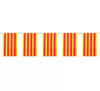 Bolsa de 50m. Bandera de Cataluña de plástico