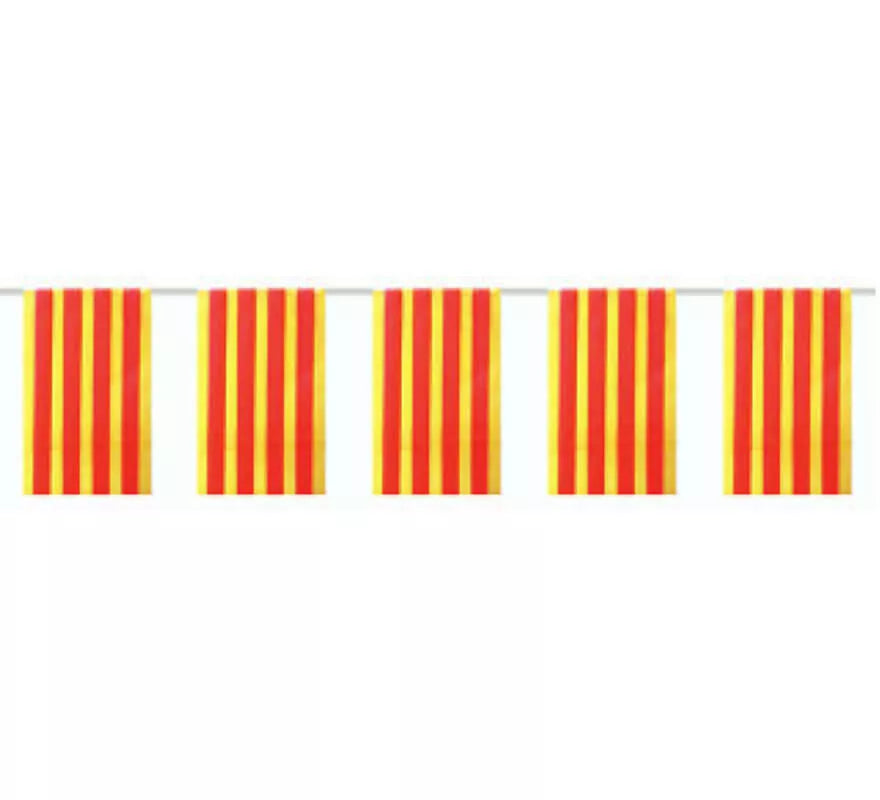 Translation missing: it.Bolsa de 50m. Bandera de Cataluña de plástico