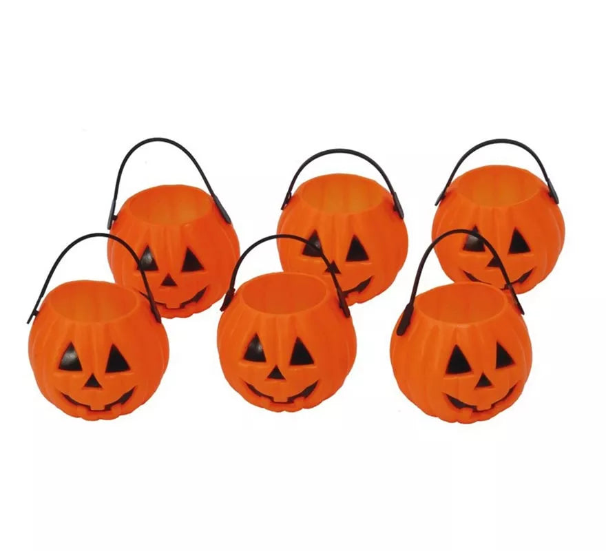 Translation missing: it.Bolsa de 6 Calabazas de 7 cm para Halloween