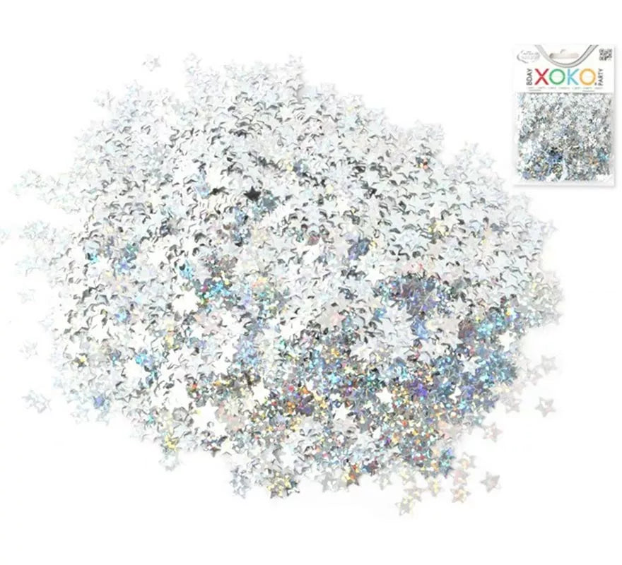 Translation missing: it.Bolsa de Confetti Estrellas plateadas de 15 gramos