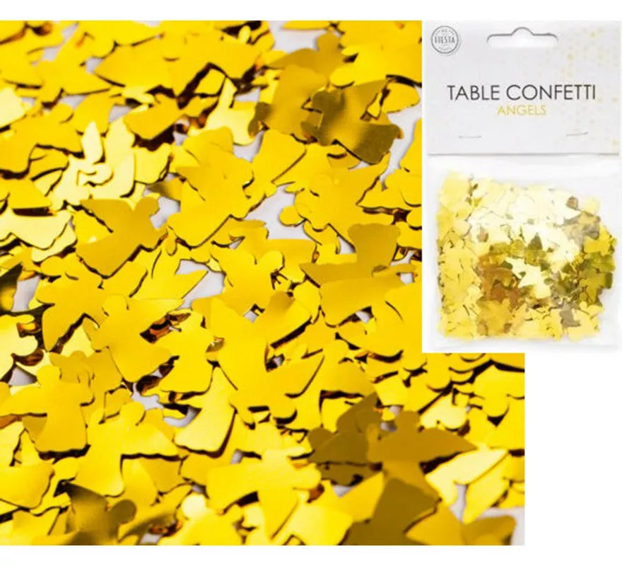 Translation missing: it.Bolsa de Confetti para mesa de Ángeles Dorado de 14 g