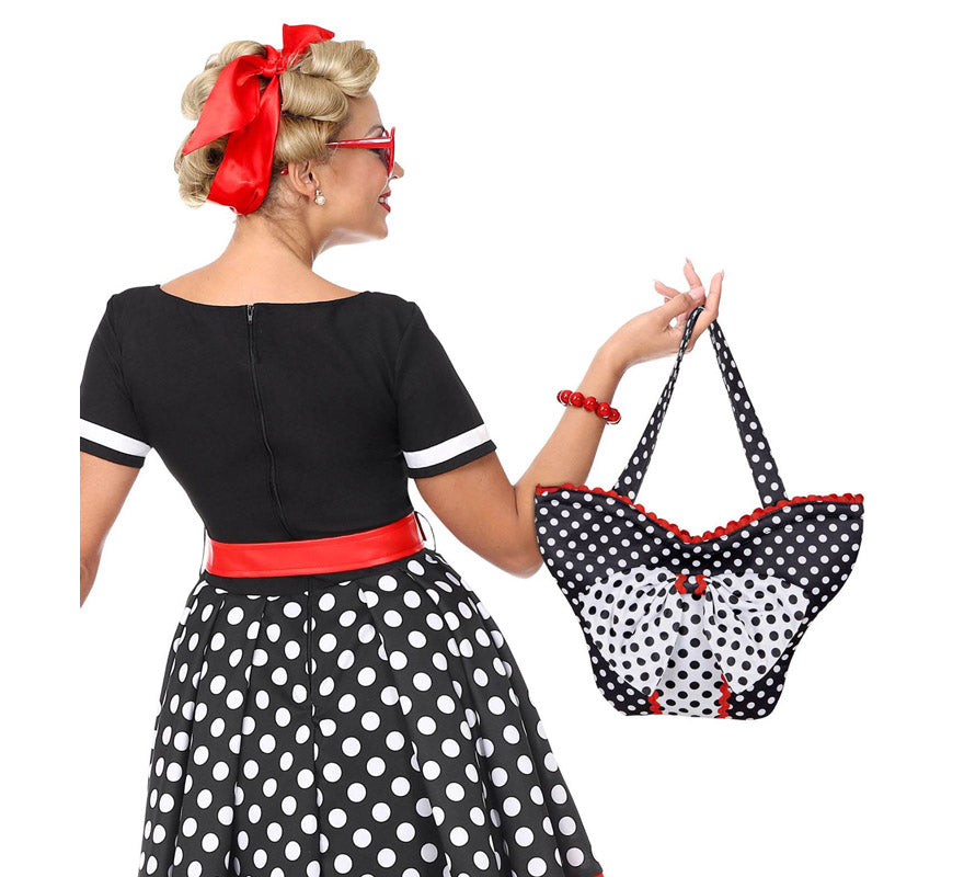 Translation missing: es.Bolsa de Moda Años 50 con lunares