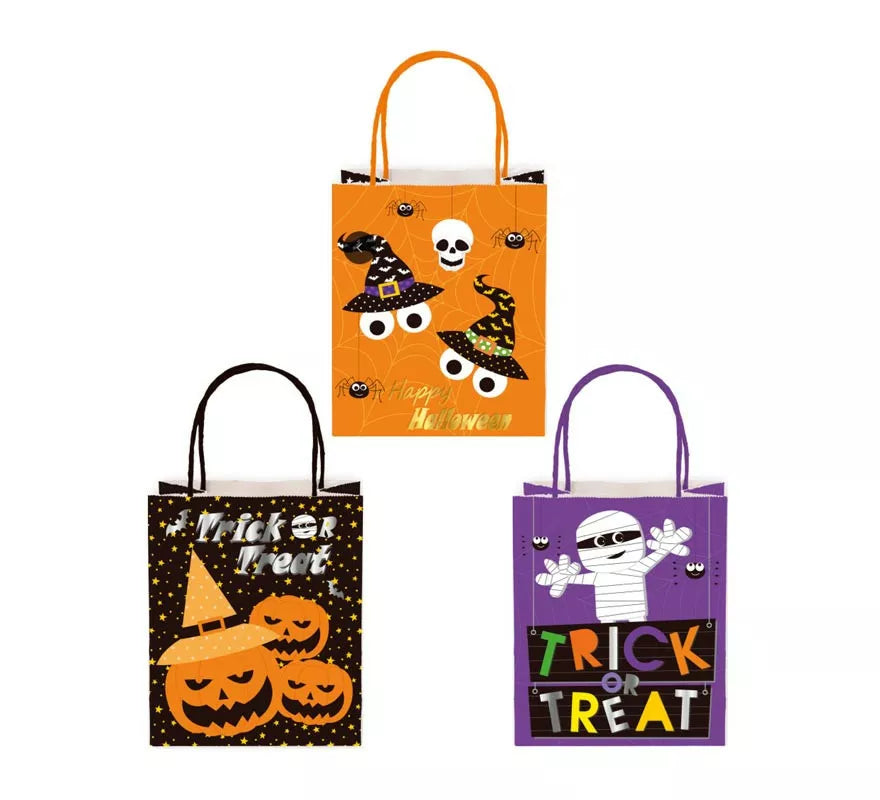 Translation missing: it.Bolsa de Regalo Kraft Halloween con asa de 18x23x10 cm