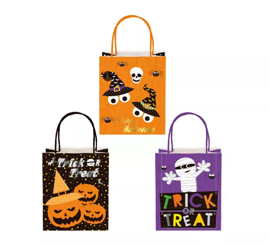 Translation missing: it.Bolsa de Regalo Kraft Halloween con asa de 26x32x12,5 cm
