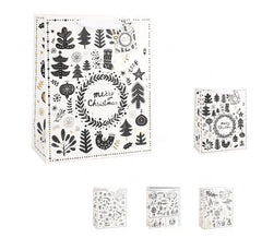Borsa regalo Natale invernale 32X26X12,5 cm
