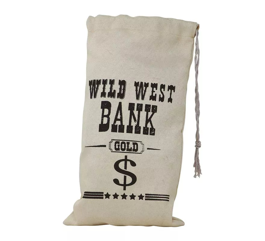 Translation missing: es.Bolsa de tela para el dinero para Vaquero, Ladrón Bancos 42X22 cm