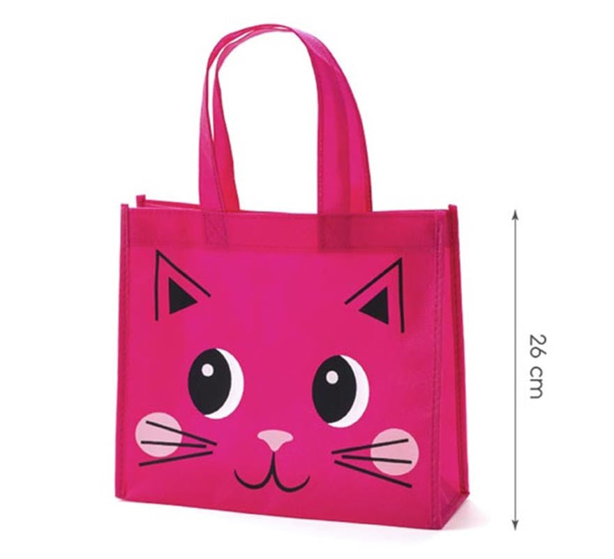 Translation missing: it.Bolsa Gato fucsia de 26x23x10 cm