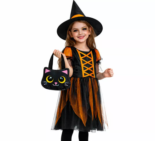 Bolsa Gato negro Metalizada de 29x31 cm