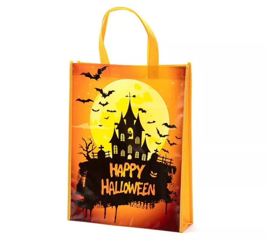 Translation missing: it.Bolsa Happy Halloween naranja de 38x30x10 cm