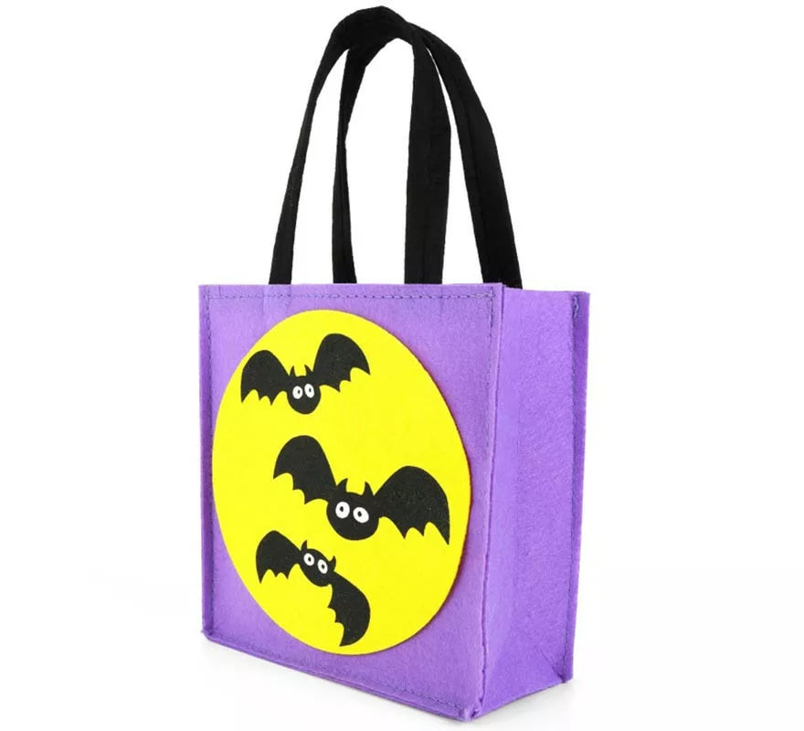 Translation missing: es.Bolsa Murciélagos morada de fieltro de 17,5x7,5x30 cm