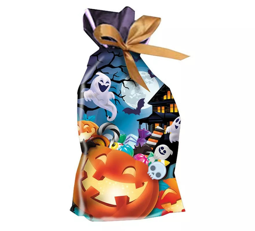 Translation missing: it.Bolsa para Caramelos Calabazas feliz de 22x13,5 cm