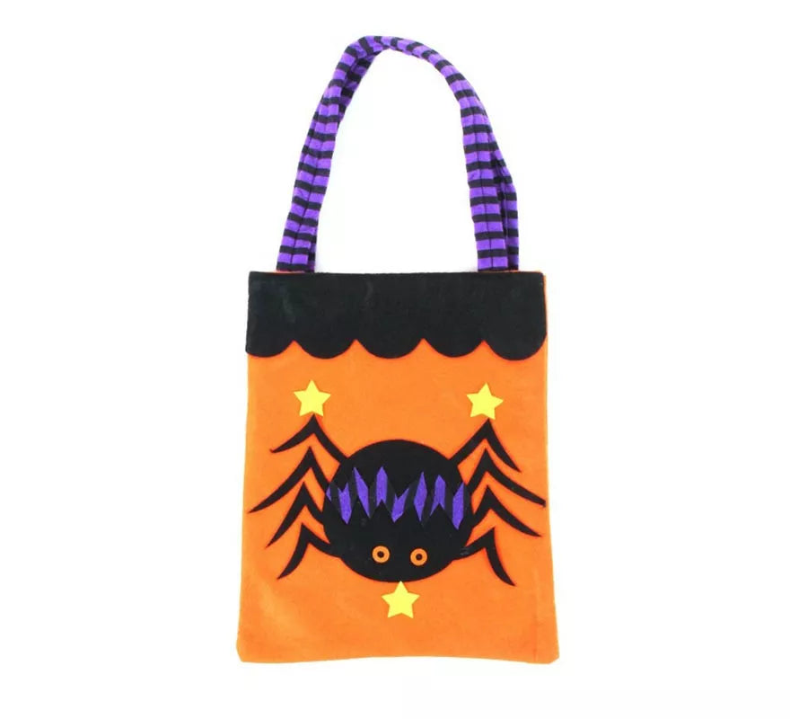 Translation missing: es.Bolsa para dulces Araña de fieltro de 28x20 cm