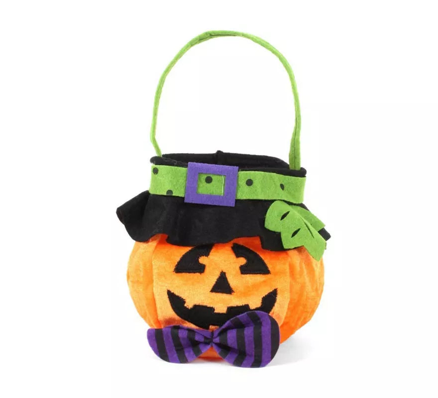 Translation missing: es.Bolsa para dulces Calabaza de terciopelo de 18x16 cm