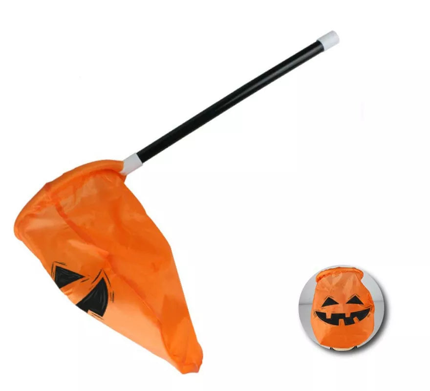 Translation missing: it.Bolsa para dulces Calabaza Truco o Trato con mango de 52,5x27 cm