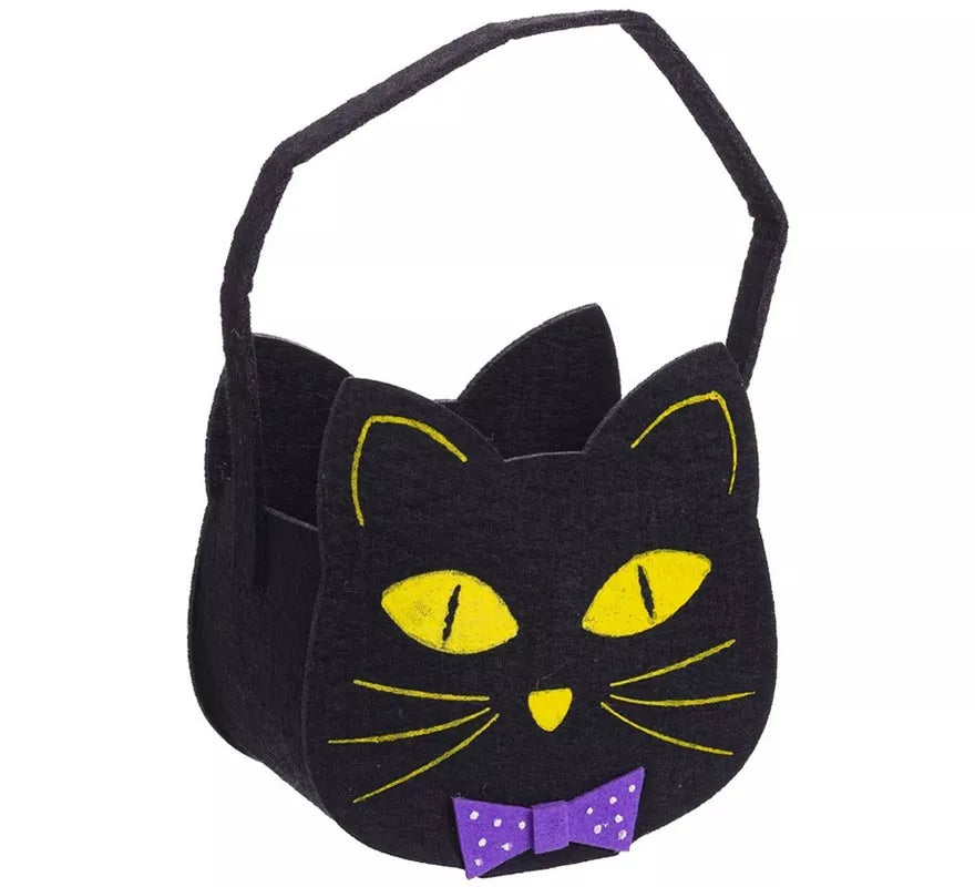 Translation missing: es.Bolsa para dulces Gato de Fieltro de 14x8,50x15 cm