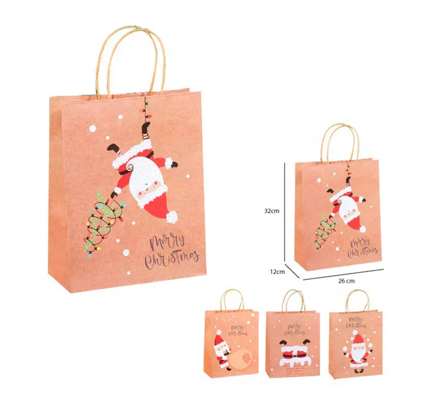 Translation missing: it.Bolsa Regalo Navidad Kraft de 26x32x12 cm en modelos surtidos