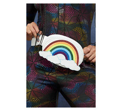 Borsa arcobaleno con nubi
