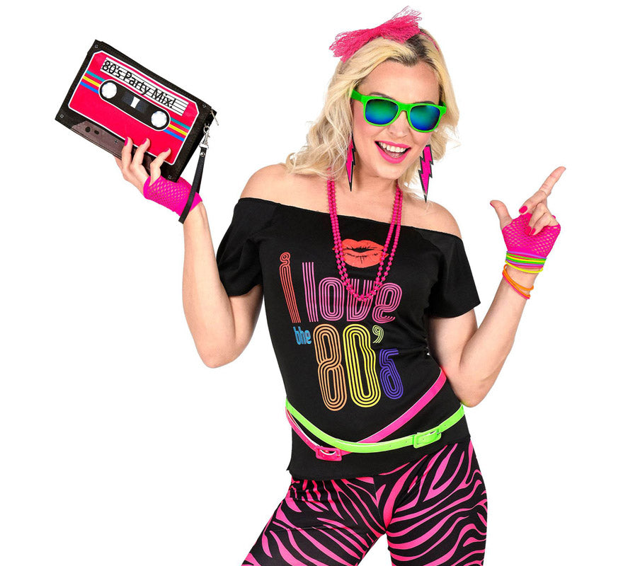 Bolso de Cinta Casete Años 80 Party Mix