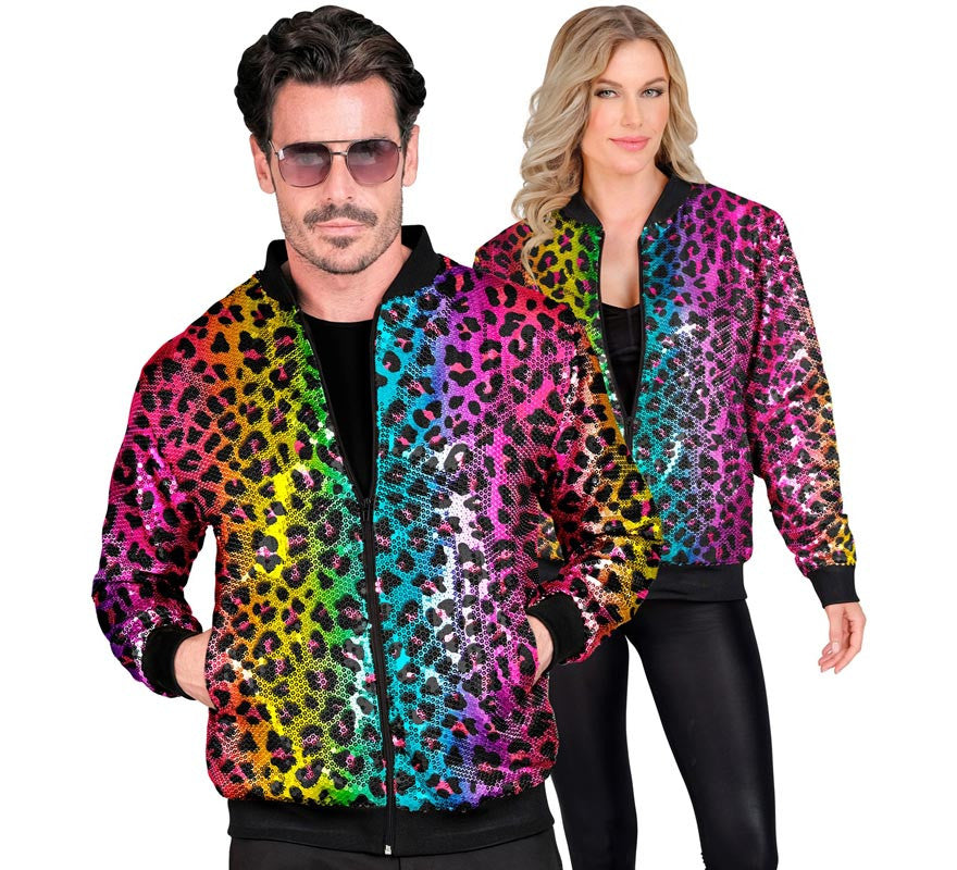 Bomber Moda animal print multicolor para adulto