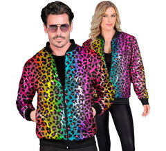 Bomber moda per adulto con stampa animalier multicolor