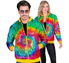 Bomber moda multicolore neon per adulto