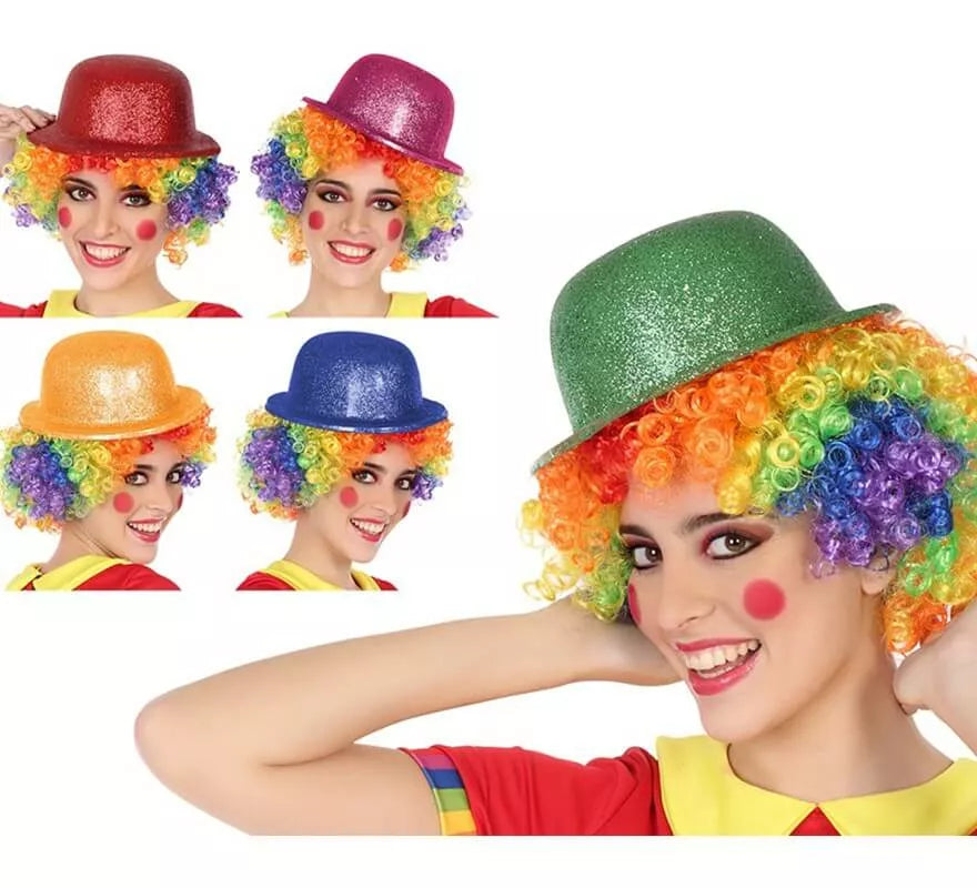 Translation missing: es.Bombín de Payaso con Purpurina en 5 colores