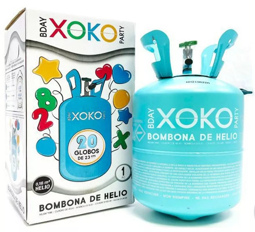 Translation missing: it.Bombona de Helio de 5 litros o 0,16 m3 para llenar 20 globos